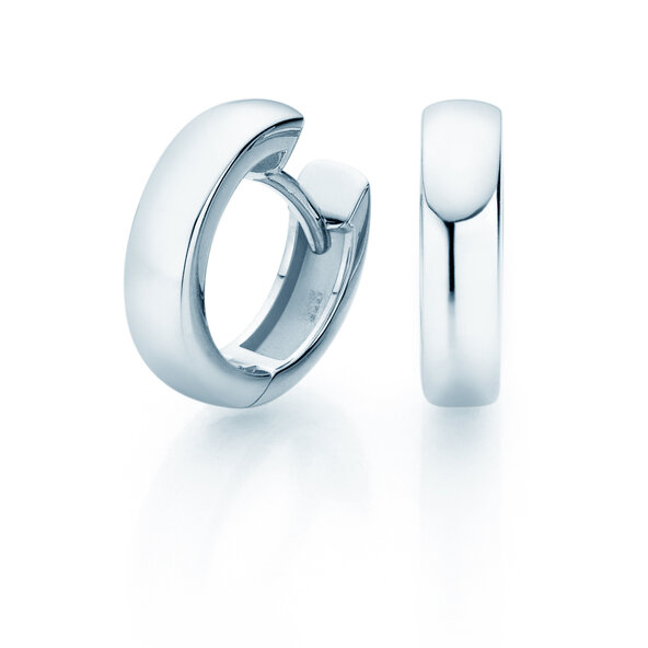 Oorringen Destiny in 14K witgoud S