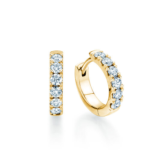 Creolen Dusk in 18K geelgoud met diamanten 0,36ct G/SI