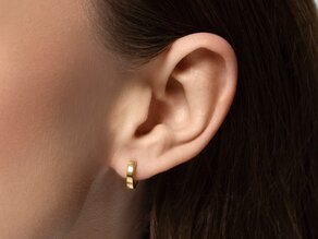 Oorringen Modern in 14K witgoud S