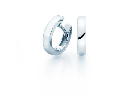 Oorringen Modern in 14K witgoud S