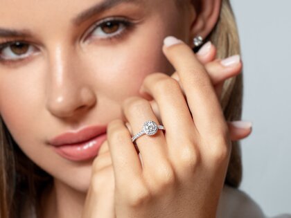 Verlovingsring Pure Infinity in 18K geelgoud met diamanten 0,90ct G/SI