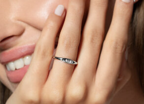 Ring Signet in zilver 925/- gepolijst
