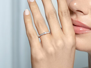 Verlovingsring Surprise Pavé in 9K geelgoud met diamanten 0,33ct G/SI