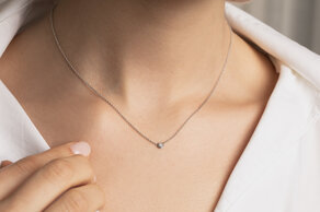 Hanger Diamond Bowl Lab-grown diamant in 9K geelgoud met Lab-grown diamant 0,15ct E/VS