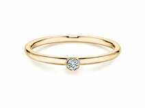 Verlovingsring Eternal in 18K geelgoud met diamant 0,05ct G/SI