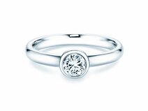 Verlovingsring Eternal in 14K witgoud met diamant 0,40ct G/SI