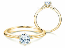 Verlovingsring Heaven 6 in 14K geelgoud met diamant 0,50ct G/SI