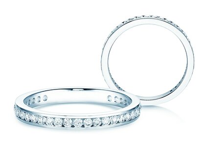 Verlovingsring Endless Love in 14K witgoud met diamanten 0,50ct