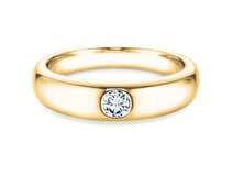 Verlovingsring Promise in 14K geelgoud met diamant 0,05ct G/SI