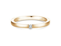 Verlovingsring Infinity in 14K geelgoud met diamant 0,05ct G/SI