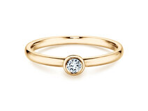 Verlovingsring Eternal in 14K geelgoud met diamant 0,10ct G/SI