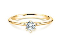 Verlovingsring Heaven 6 in 14K geelgoud met diamant 0,10ct G/SI