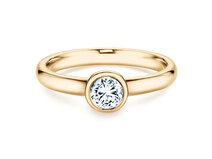Verlovingsring Eternal in 14K geelgoud met diamant 0,40ct G/SI