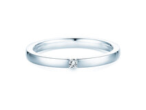 Verlovingsring Infinity in zilver 925/- met diamant 0,03ct