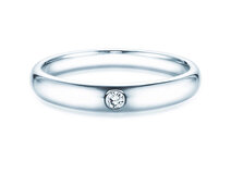 Verlovingsring Promise in zilver 925/- met diamant 0,03ct