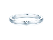 Verlovingsring Infinity in zilver 925/- met diamant 0,05ct