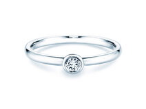 Verlovingsring Eternal in zilver 925/- met diamant 0,10ct G/SI