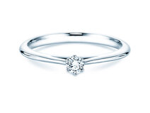 Verlovingsring Heaven 6 in zilver 925/- met diamant 0,10ct G/SI