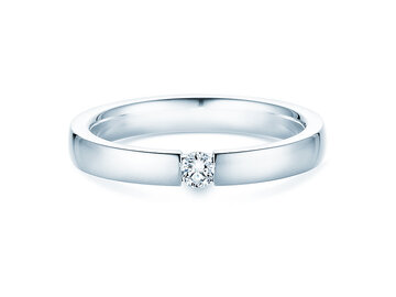 Verlovingsring Infinity in zilver 925/- met diamant 0,10ct