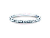 Verlovingsring Alliance-/Eternityring in 14K witgoud met diamanten 0,125ct G/SI