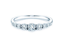 Verlovingsring 9 Diamonds in 14K witgoud met diamanten 0,61ct G/SI