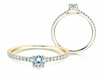 Verlovingsring Pure Diamond in 14K geelgoud met diamanten 0,54ct G/SI