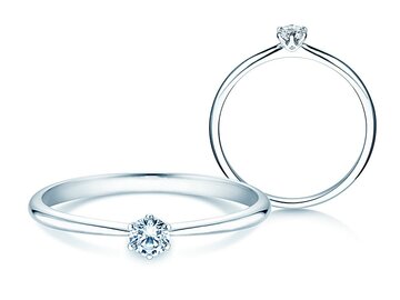 Verlovingsring Spirit in zilver 925/- met diamant 0,15ct