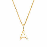 Letterhanger Classic in 14K geelgoud
