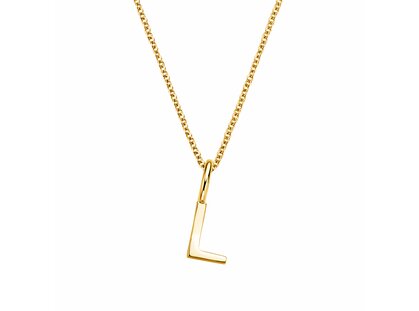 Letterhanger Classic L in 14K geelgoud gepolijst