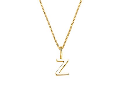 Letterhanger Classic Z in 14K geelgoud gepolijst