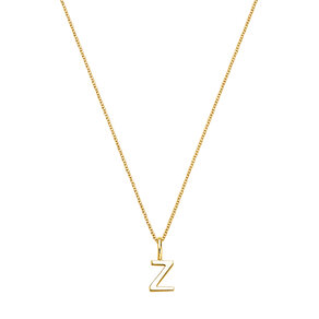Letterhanger Classic Z in 14K geelgoud gepolijst