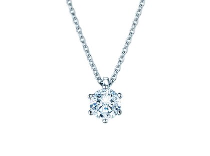 Hanger Classic Lab-grown diamant in platina 950/- met Lab-grown diamant 3,00ct E/VS