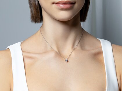 Hanger Classic Lab-grown diamant in 9K geelgoud met Lab-grown diamant 1,00ct E/VS