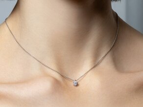 Hanger Classic in 9K geelgoud met diamant 0,20ct G/SI