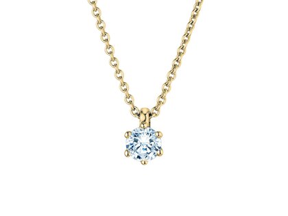 Hanger Classic Lab-grown diamant in 14K geelgoud met Lab-grown diamant 0,25ct E/VS