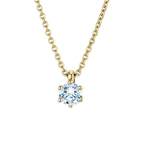 Hanger Classic Lab-grown diamant in 14K geelgoud met Lab-grown diamant 0,25ct E/VS