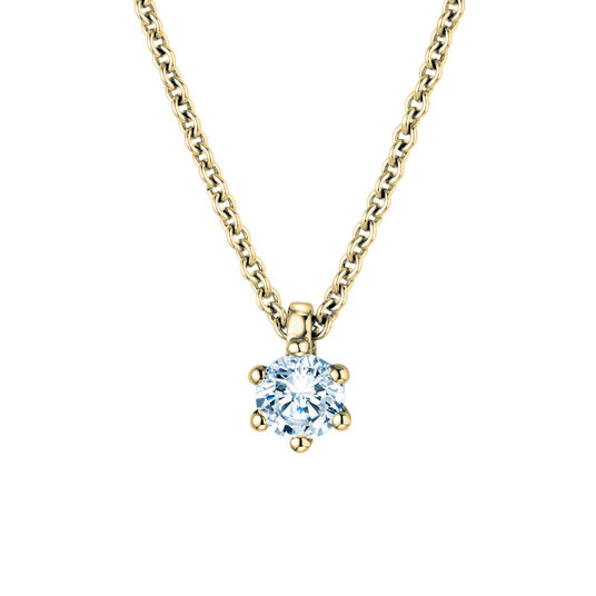 Hanger Classic in 9K geelgoud met diamant 0,20ct G/SI