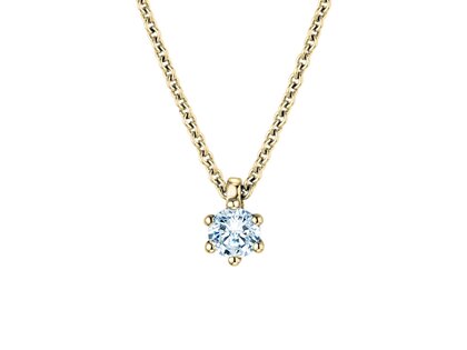 Hanger Classic in 9K geelgoud met diamant 0,20ct G/SI