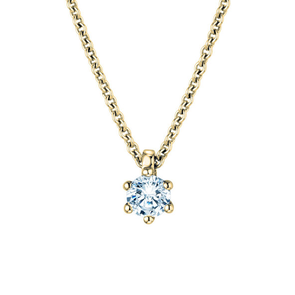 Hanger Classic in 9K geelgoud met diamant 0,20ct G/SI