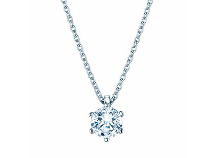 Hanger Classic in platina 950/- met diamant 0,50ct G/SI