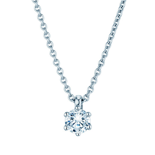 Hanger Classic Lab-grown diamant in 18K witgoud met Lab-grown diamant 0,25ct E/VS
