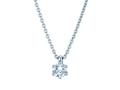 Hanger Classic in 9K witgoud met diamant 0,25ct