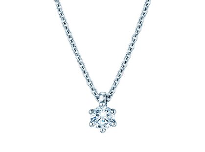 Hanger Classic in 14K witgoud met diamant 0,20ct G/SI