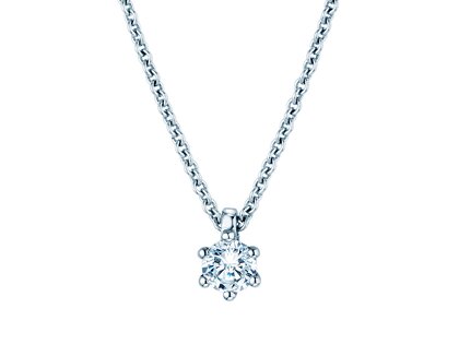 Hanger Classic in 14K witgoud met diamant 0,20ct G/SI