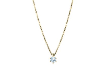 Hanger Classic in 9K geelgoud met diamant 0,20ct G/SI