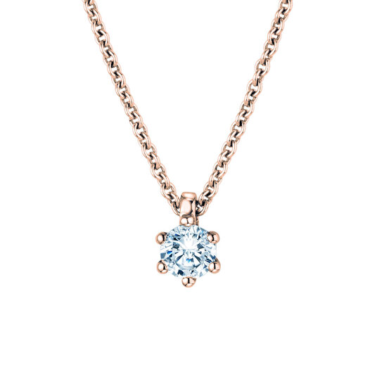 Hanger Classic in 18K roségoud met diamant 0,15ct G/SI
