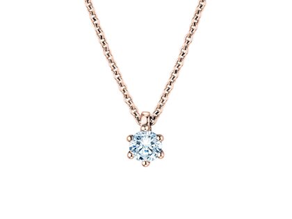 Hanger Classic in 18K roségoud met diamant 0,15ct G/SI