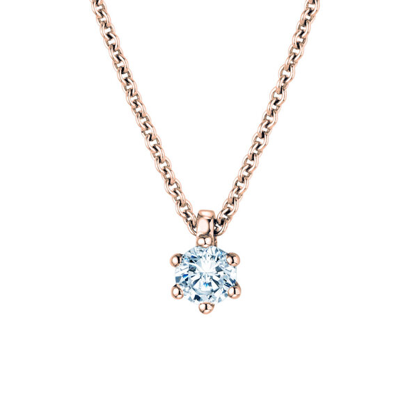 Hanger Classic in 18K roségoud met diamant 0,15ct G/SI