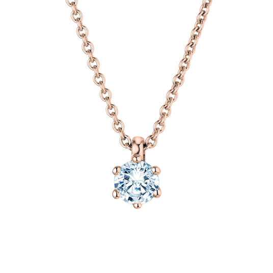 Hanger Classic Lab-grown diamant in 18K roségoud met Lab-grown diamant 0,25ct E/VS