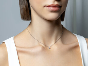 Hanger Classic in 9K geelgoud met diamant 0,20ct G/SI